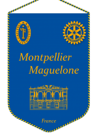 fanion rotary club montpellier maguelone